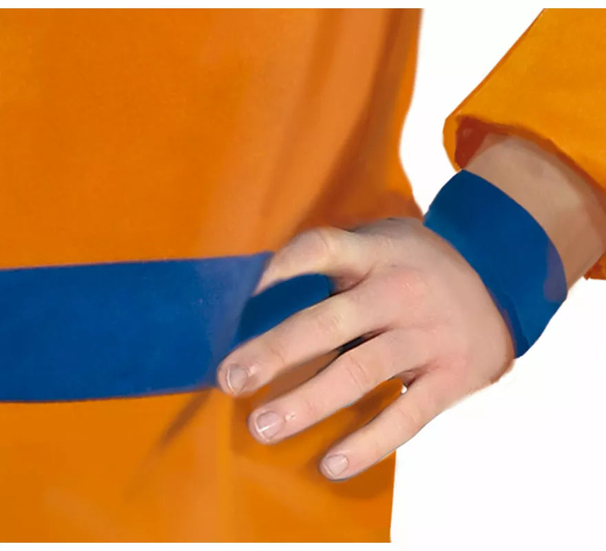 Translation missing: pt-PT.Disfraz de Ninja de Anime Naranja y Azul para adolescente