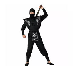 Fato de dragão branco ninja para homem