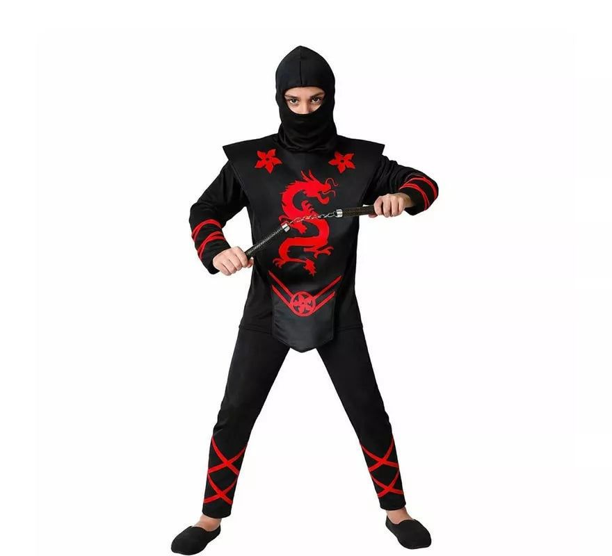 Translation missing: pt-PT.Disfraz de Ninja Dragón rojo para hombre