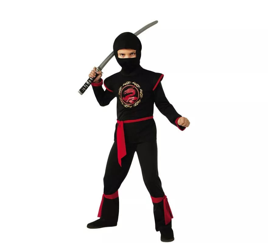 Translation missing: pt-PT.Disfraz de Ninja Dragón Rojo para niño