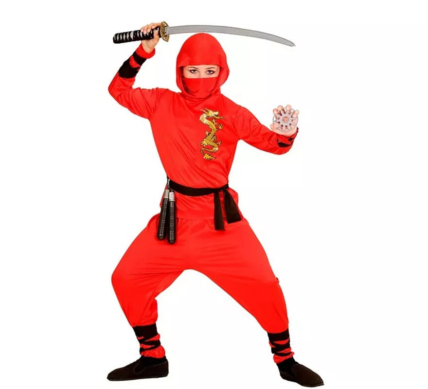 Translation missing: pt-PT.Disfraz de Ninja Dragón rojo para niño
