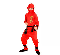 Fato de Ninja Dragão Vermelho para Meninos