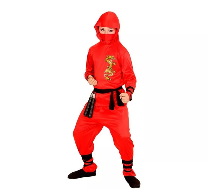 Translation missing: pt-PT.Disfraz de Ninja Dragón rojo para niño