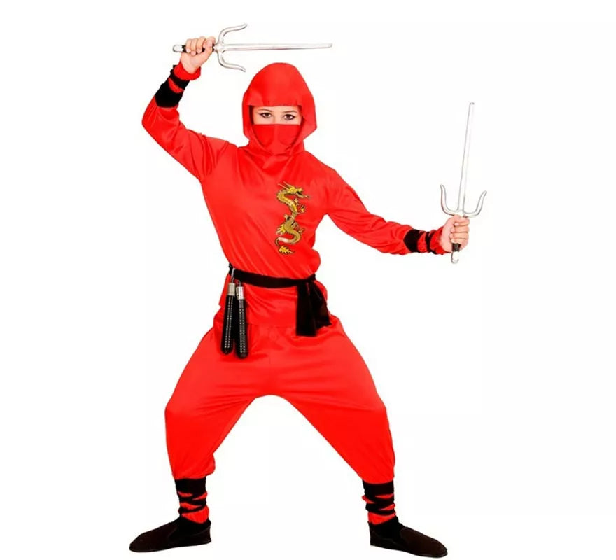 Translation missing: pt-PT.Disfraz de Ninja Dragón rojo para niño