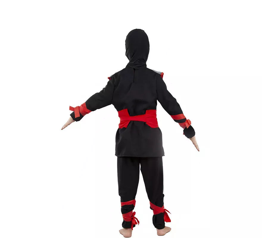 Translation missing: pt-PT.Disfraz de Ninja Negro y Rojo para niños