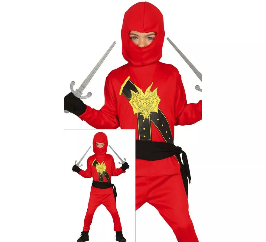 Translation missing: pt-PT.Disfraz de Ninja rojo para niño