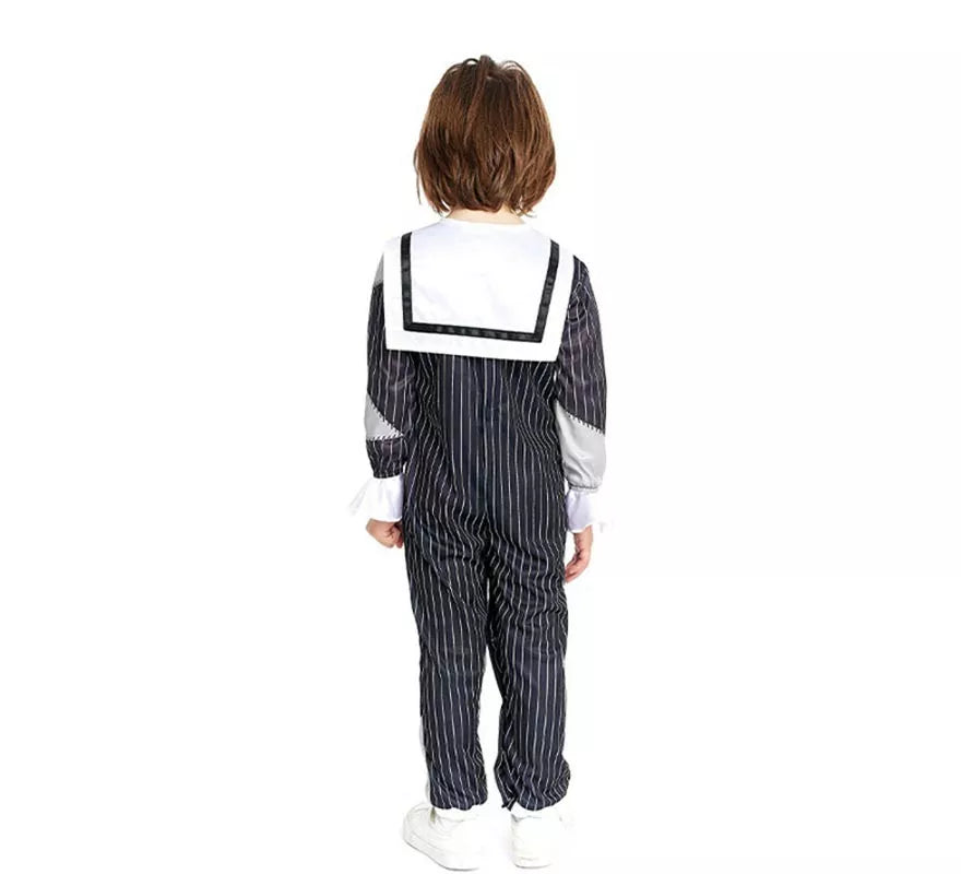Translation missing: pt-PT.Disfraz de Niño Tenebroso a rayas para bebé y niño