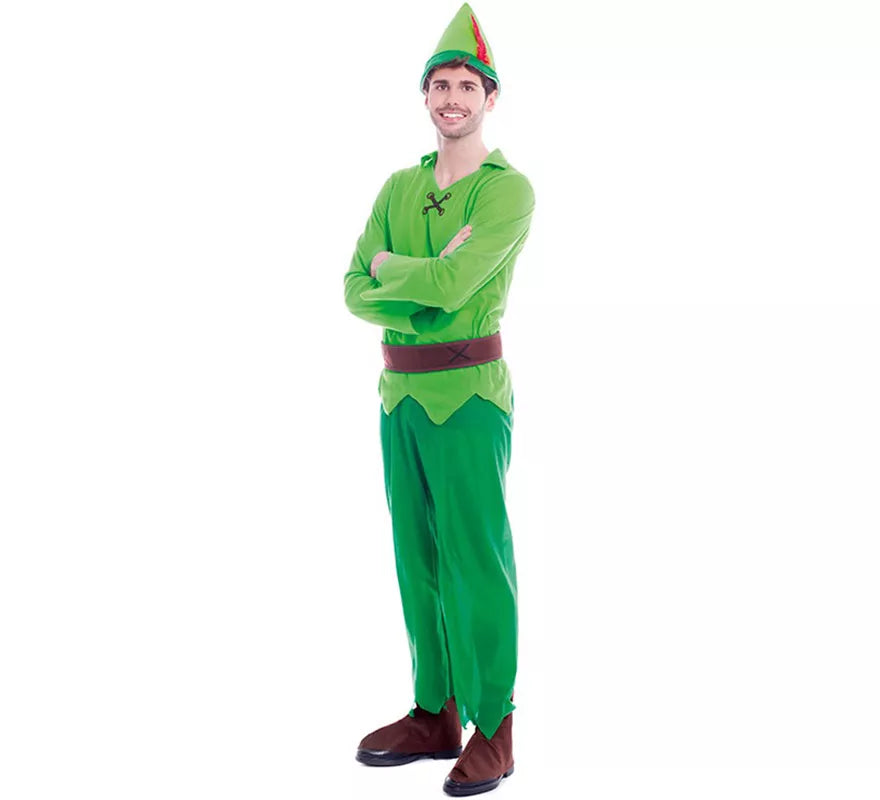 Translation missing: pt-PT.Disfraz de Niño Volador Verde para hombre