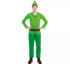 Fato de menino voador verde para homem
