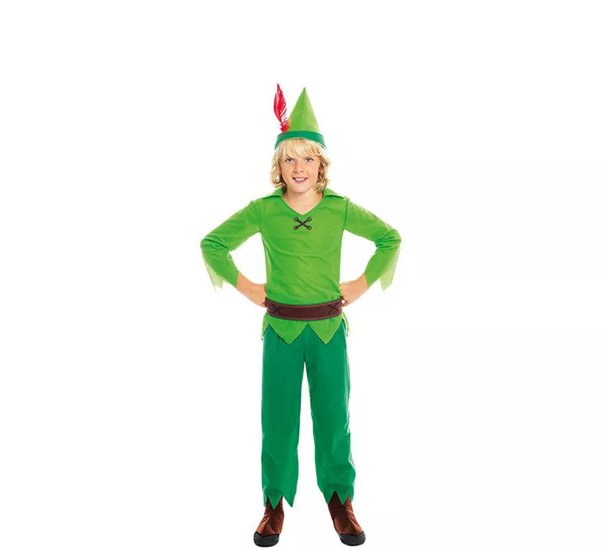 Translation missing: pt-PT.Disfraz de Niño Volador Verde para niño