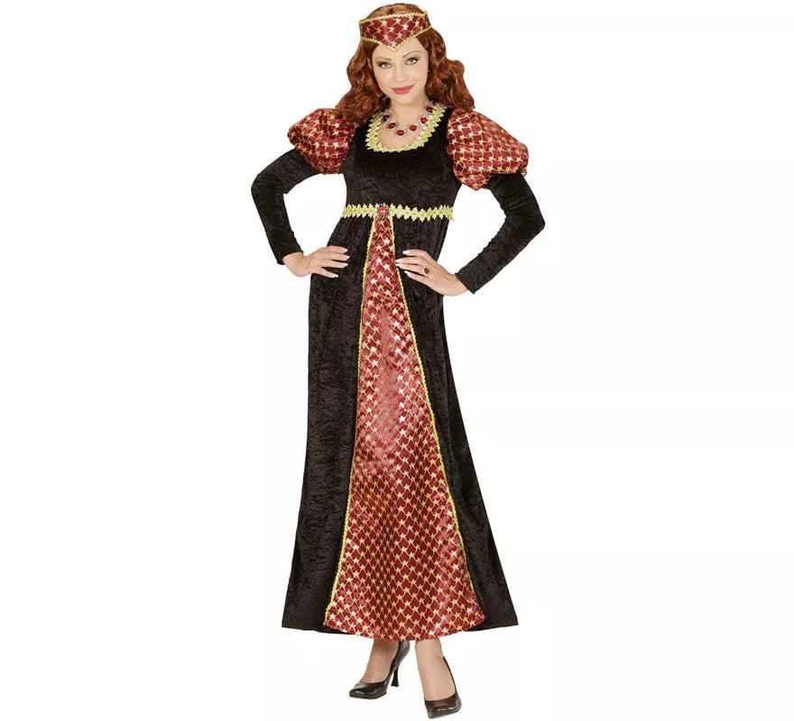 Translation missing: pt-PT.Disfraz de Noble Medieval Castellana para mujer