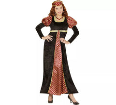 Fato de Nobre Castelhana Medieval para mulher