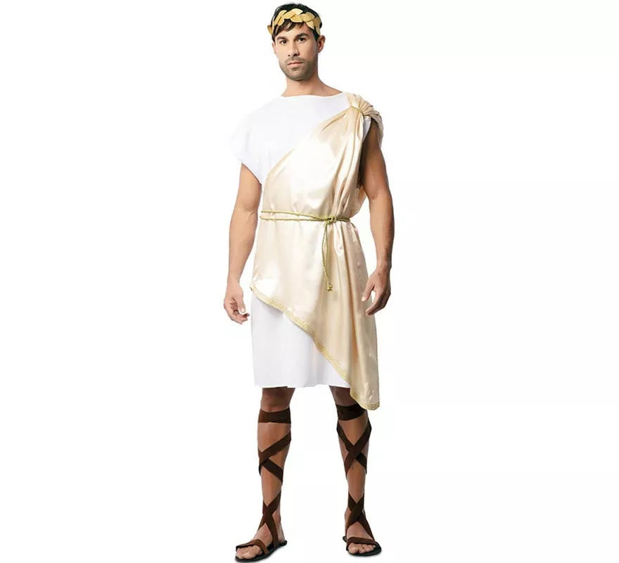 Translation missing: pt-PT.Disfraz de Noble Romano beige deluxe para hombre