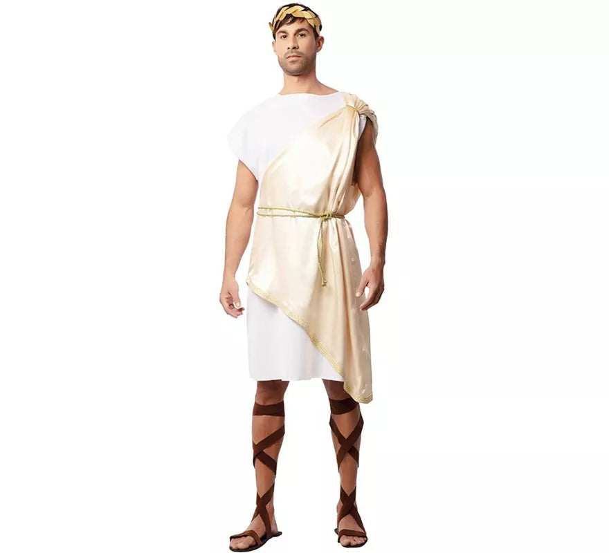 Translation missing: pt-PT.Disfraz de Noble Romano beige deluxe para hombre