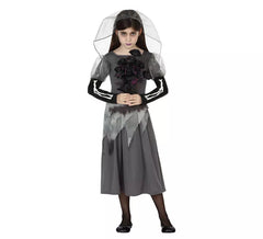 Fato de Corpse Bride para menina no Halloween