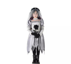 Fato de Noiva Grim Corpse para menina