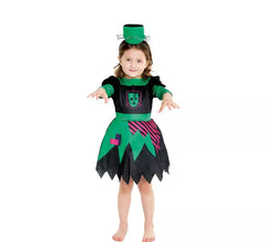 Fato de noiva Dark Franky com bandana para menina