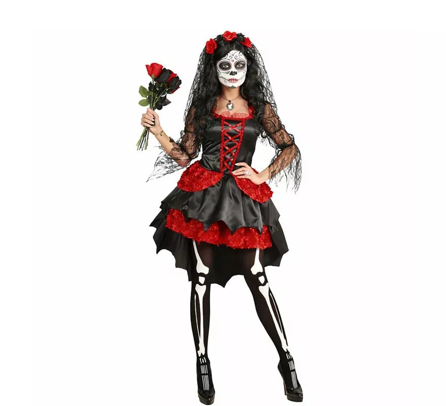 Translation missing: pt-PT.Disfraz de Novia Esqueleto Catrina para mujer