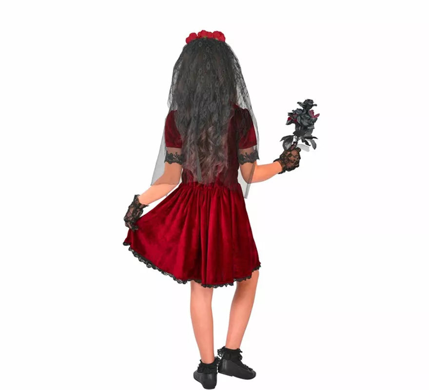 Translation missing: pt-PT.Disfraz de Novia Vampiresa Gótica para niña