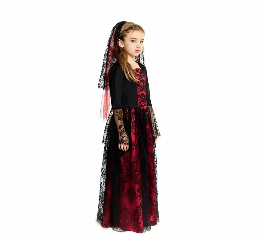Translation missing: pt-PT.Disfraz de Novia Vampiresa Gótica para niña