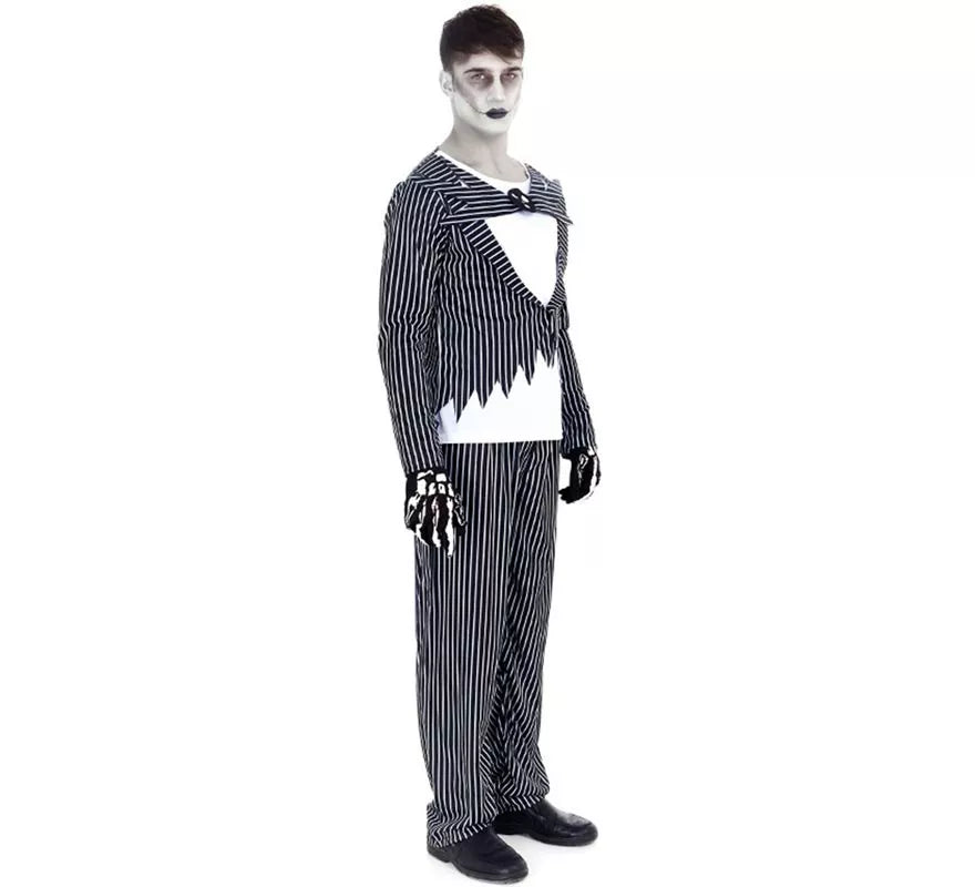 Translation missing: pt-PT.Disfraz de Novio Halloween a rayas para hombre