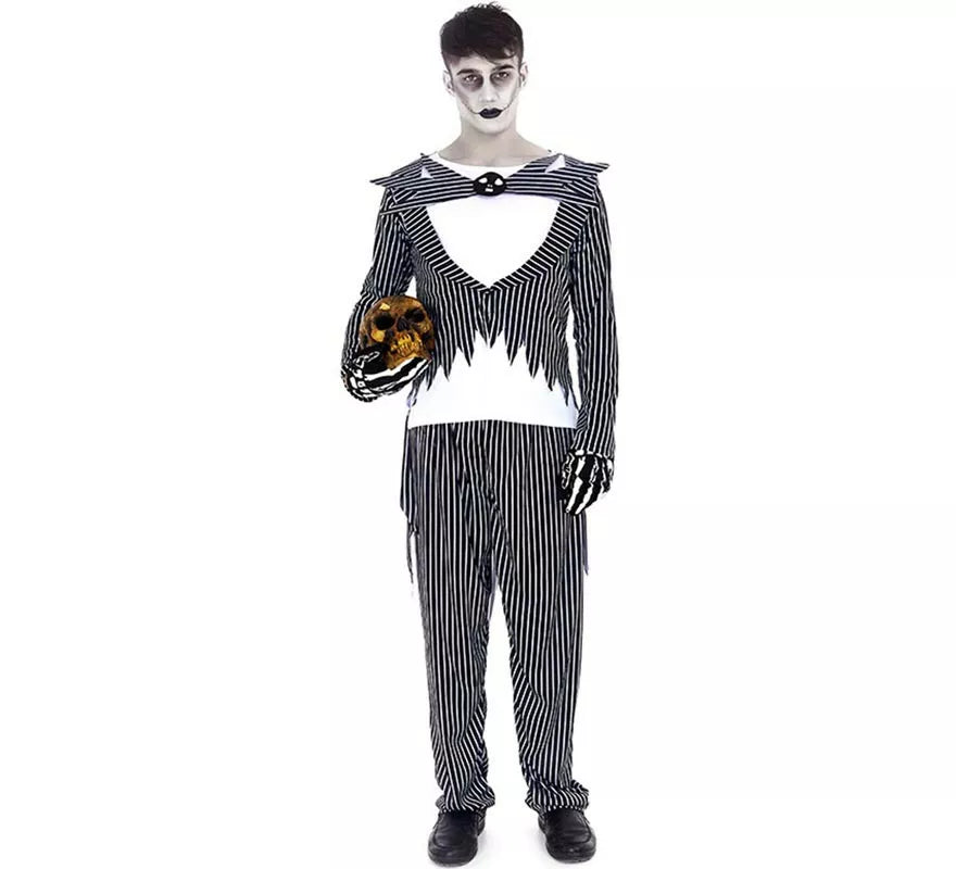 Translation missing: pt-PT.Disfraz de Novio Halloween a rayas para hombre