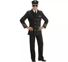 Fato de oficial da marinha em preto para homem