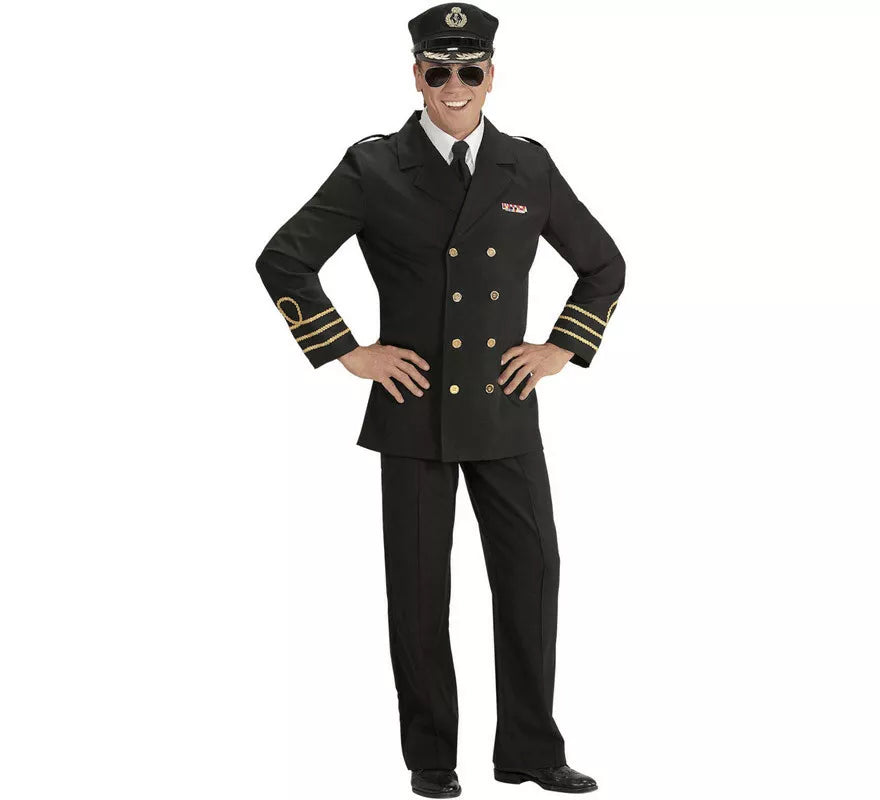 Translation missing: pt-PT.Disfraz de Oficial de la Marina en Negro para hombre