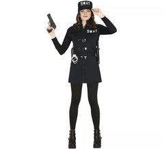 Fato de Swat Officer com saia para adolescente