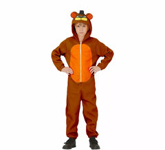 Fato de urso robô para menino