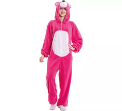 Fato de urso rosa para mulher