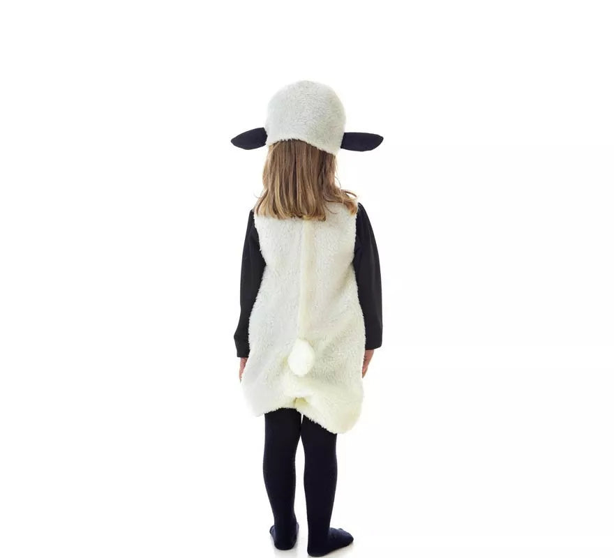 Translation missing: pt-PT.Disfraz de Oveja blanca con capucha para niños