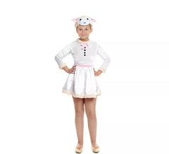 Fato de ovelha doce para menina