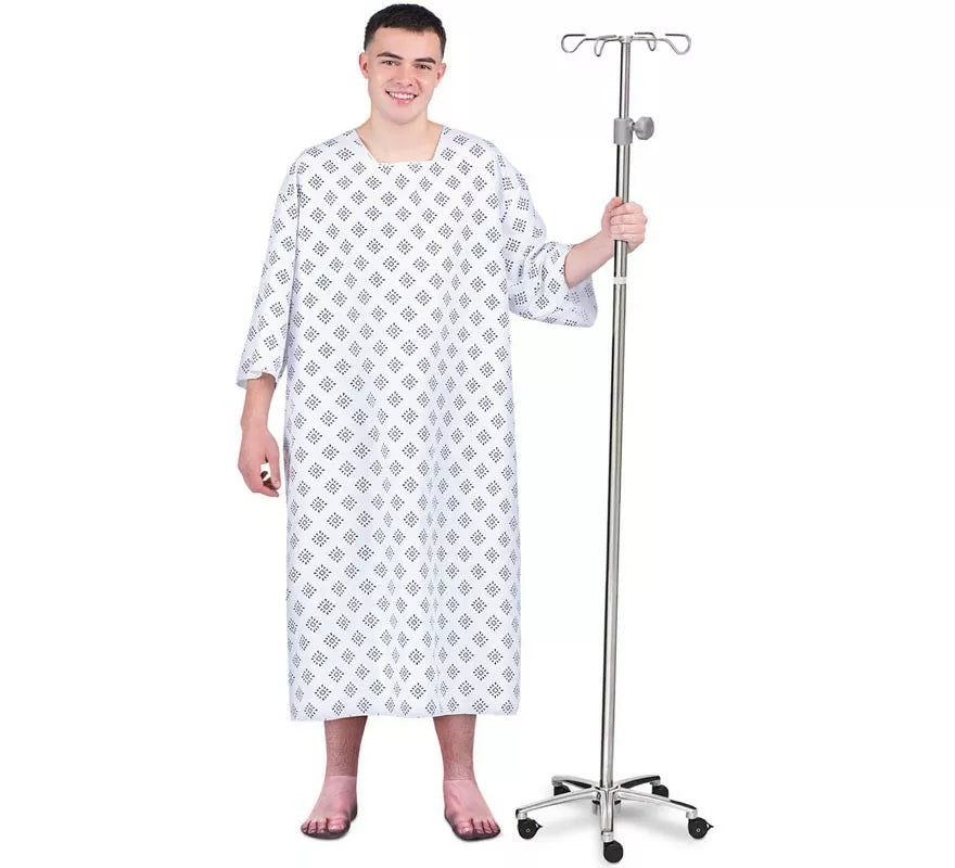 Translation missing: pt-PT.Disfraz de Paciente de Hospital con bata para hombre