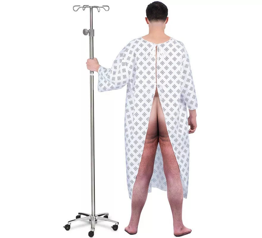 Translation missing: pt-PT.Disfraz de Paciente de Hospital con bata para hombre