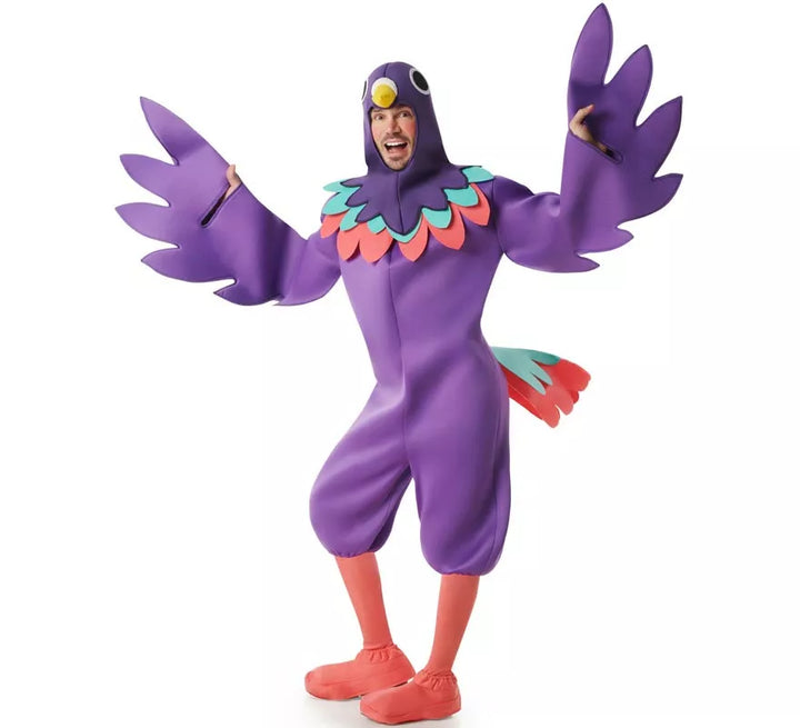 Disfraz de Pájaro Guacamayo morado para hombre