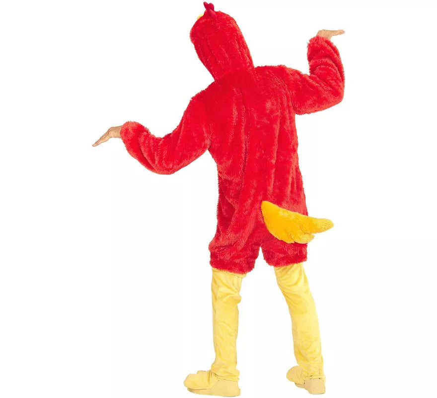 Translation missing: pt-PT.Disfraz de Pájaro Rojo en Peluche Suave para adulto