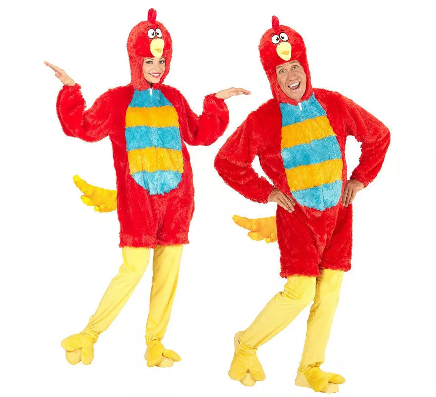 Translation missing: pt-PT.Disfraz de Pájaro Rojo en Peluche Suave para adulto