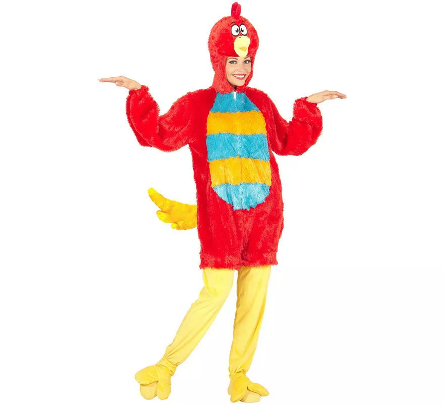 Translation missing: pt-PT.Disfraz de Pájaro Rojo en Peluche Suave para adulto