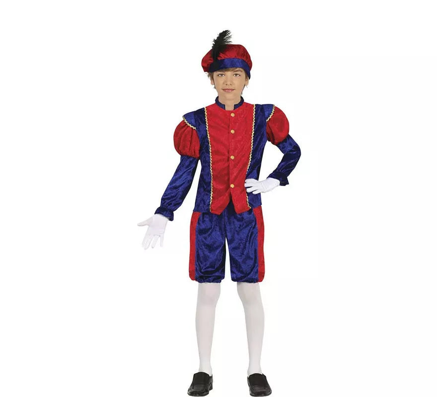 Translation missing: pt-PT.Disfraz de Paje blaugrana elegante para niño
