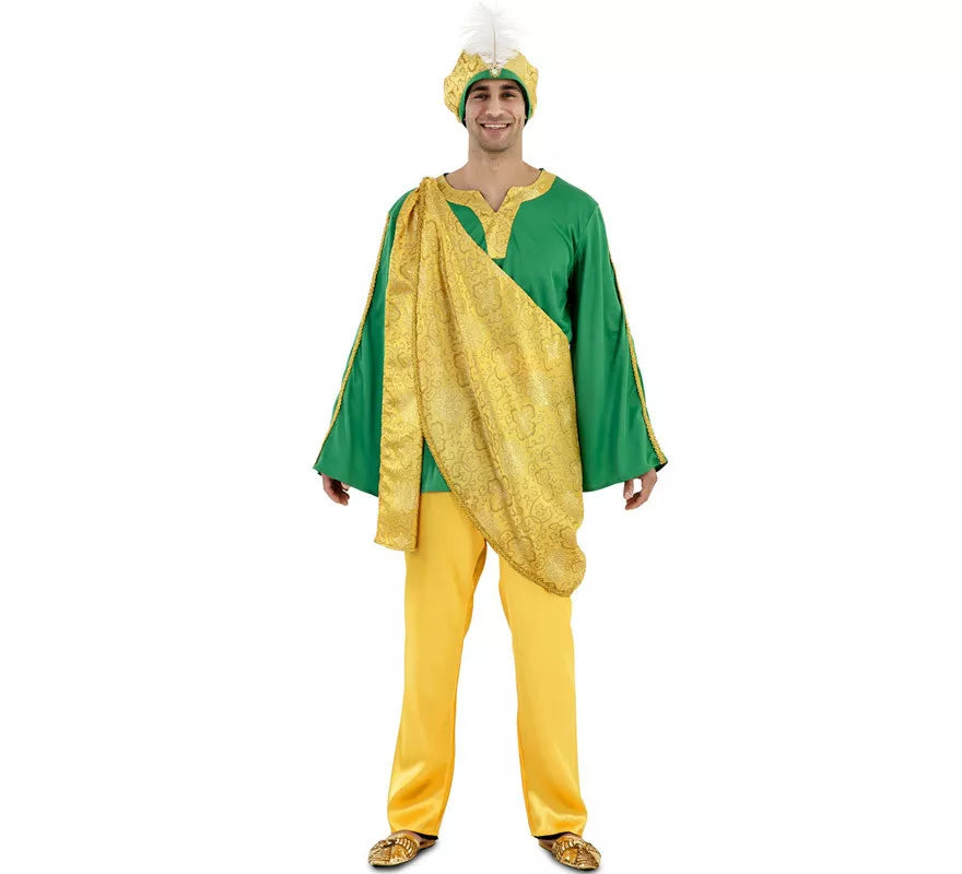 Translation missing: pt-PT.Disfraz de Paje Real Amarillo para hombre