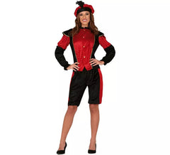Fato de Red Royal Page para mulher