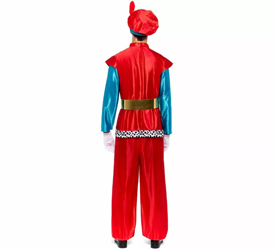 Translation missing: pt-PT.Disfraz de Paje Real rojo para hombre