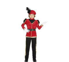 Fato de página vermelha elegante para menino