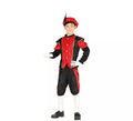 Disfraz de Paje Rojo y Negro para niño