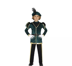 Fantasia de Menino Página Verde Elegante