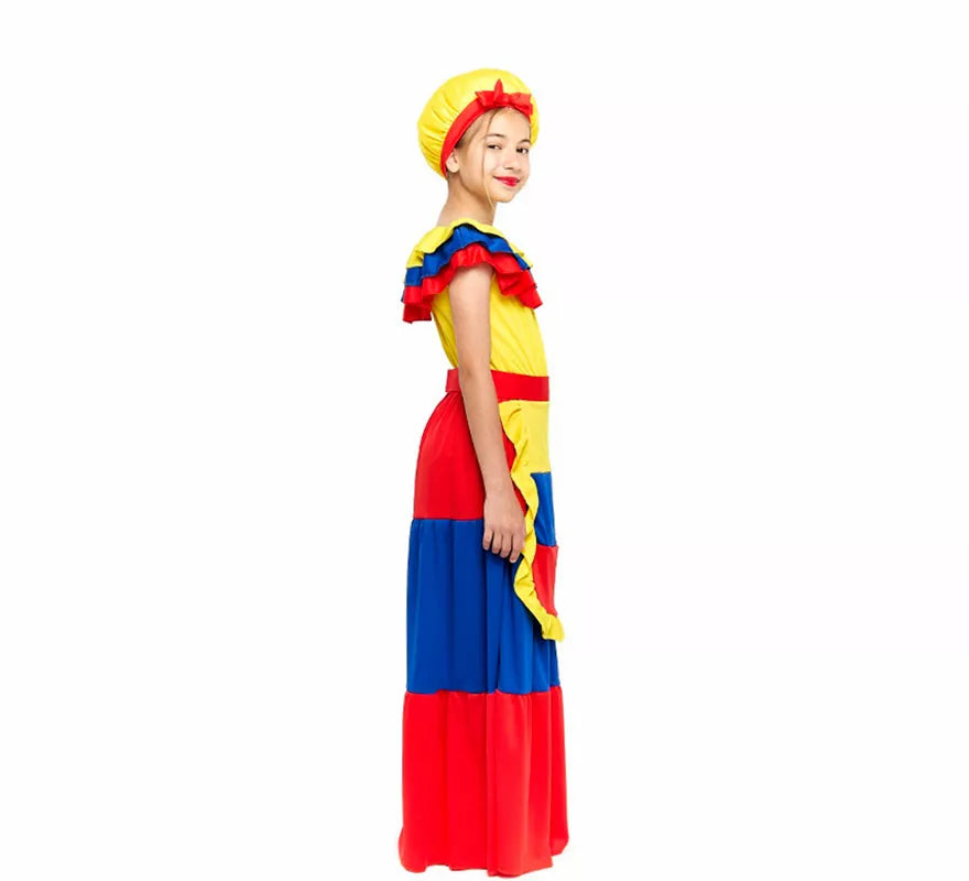 Disfraz de Palenquera para niña