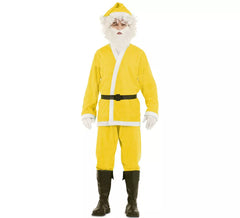 Fato de Papai Noel amarelo para homem