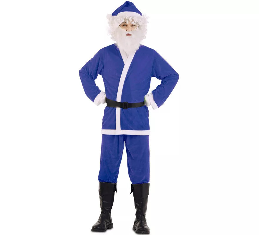 Translation missing: pt-PT.Disfraz de Papa Noel Azul para hombre