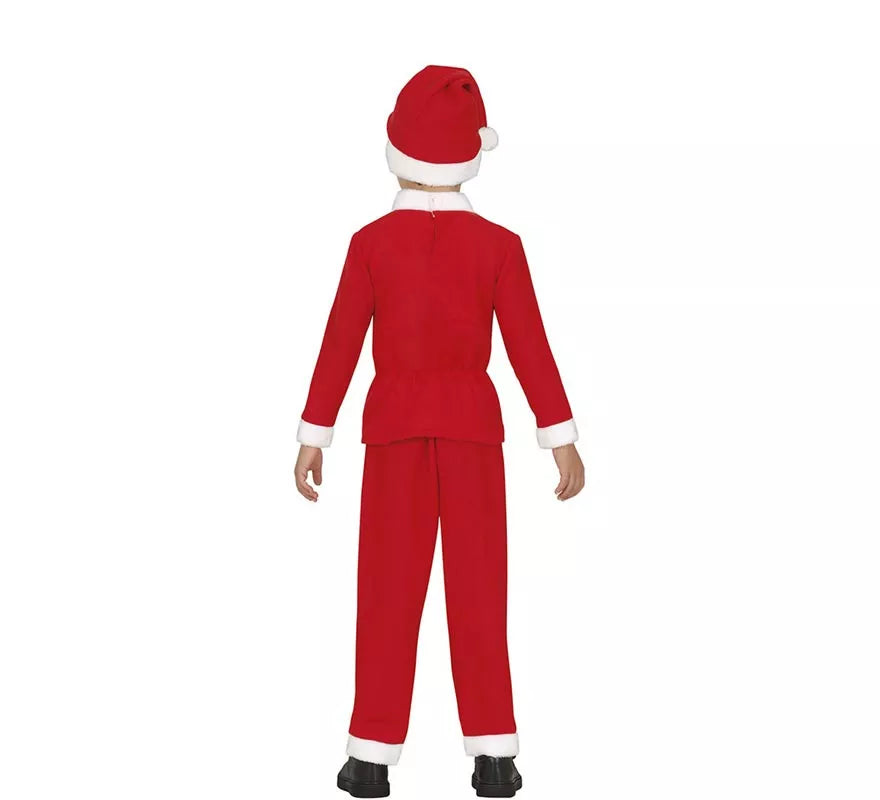 Translation missing: pt-PT.Disfraz de Papá Noel clásico con gorro y cinturón para niño